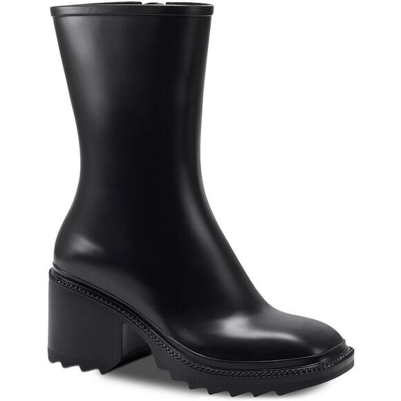 INC Womens Everett Zipper Outdoor Platform Rain Boots Shoes 7m - Picture 1 of 6